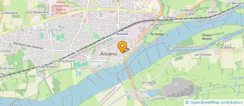 localisation de l'entreprise LES AS DE CHOEUR D'ANCENIS-SAINT-GEREON à ANCENIS-SAINT-GEREON