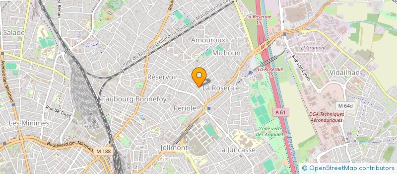 localisation de l'entreprise LES AS DE COEUR à TOULOUSE