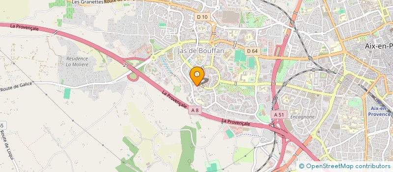 localisation de l'entreprise LES AS DE LA POSE à AIX-EN-PROVENCE