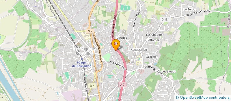 localisation de l'entreprise LES AS DES CARREAUX à ROUSSILLON