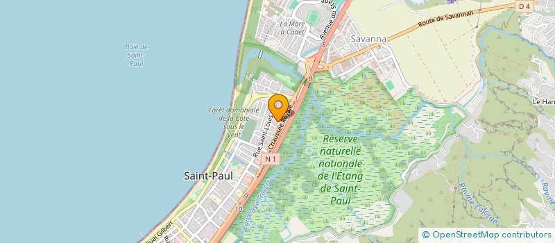 localisation de l'entreprise LES AS DU BATIMENT CONSTRUCTION à SAINT-PAUL