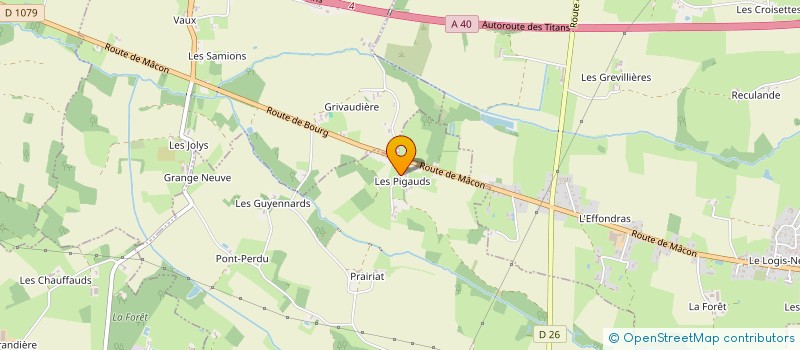 localisation de l'entreprise LES AS DU VOLANT  MEZERIAT