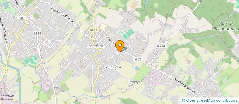 localisation de l'entreprise LES AS DU VOLANT  GRATENTOUR