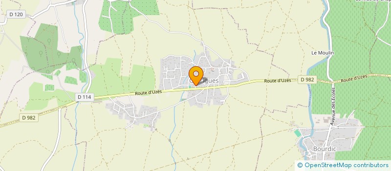 localisation de l'entreprise LES AS GARDOIS  GARRIGUES-SAINTE-EULALIE