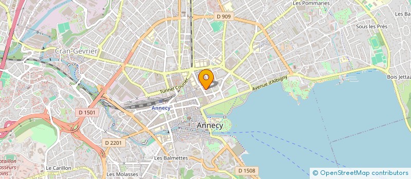 localisation de l'entreprise LES ASCENSIONS à ANNECY