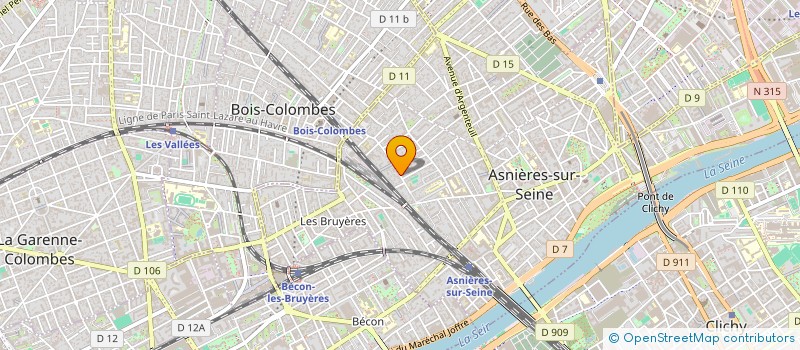 localisation de l'entreprise LES ASNIEROCAINS  ASNIERES-SUR-SEINE