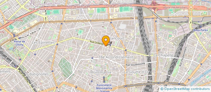 localisation de l'entreprise LES ASPHODELES  PARIS