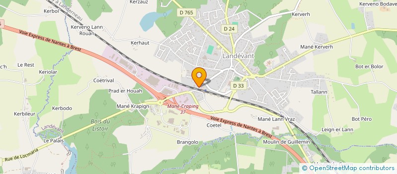 localisation de l'entreprise LES ASPHODELES  PLOUGOUMELEN