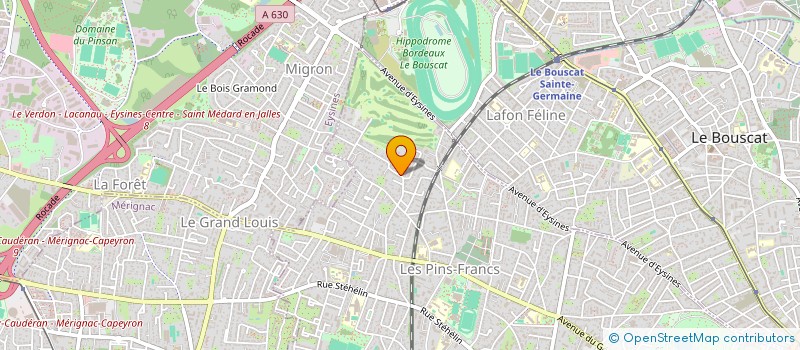 localisation de l'entreprise LES ASSETS DE L'OUEST  BORDEAUX