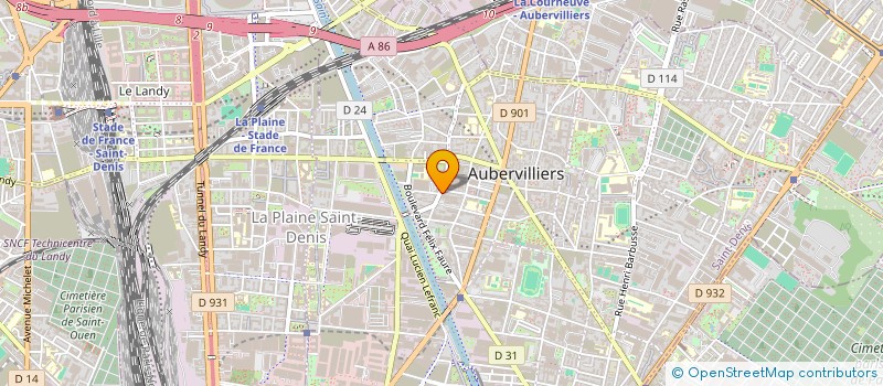 localisation de l'entreprise LES ASSIETTES VIVANTES à AUBERVILLIERS