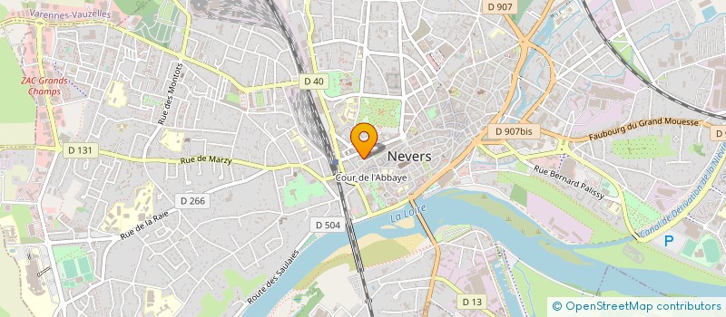 localisation de l'entreprise LES ASSOCIATIONS 58.ORG à NEVERS