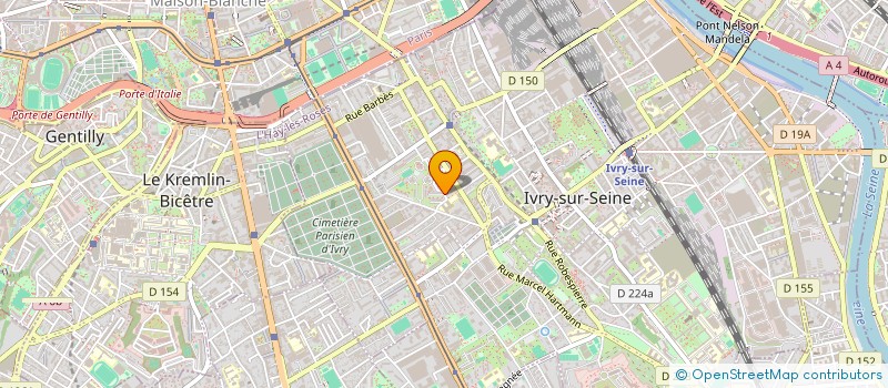 localisation de l'entreprise LES ASSOCIATIONS DE LA REGION DE KITA EN FRANCE (A.R.K.)  IVRY-SUR-SEINE