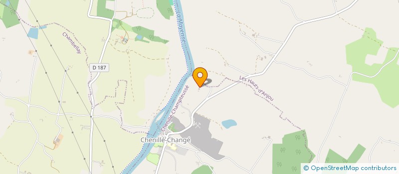 localisation de l'entreprise LES ASSOCIES  CHENILLE-CHAMPTEUSSE