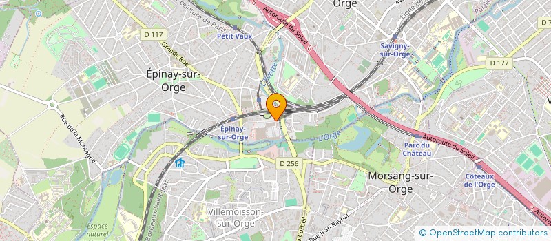 localisation de l'entreprise LES ASSOCIES  EPINAY-SUR-ORGE