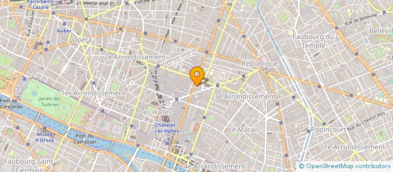 localisation de l'entreprise LES ASSOCIES à PARIS