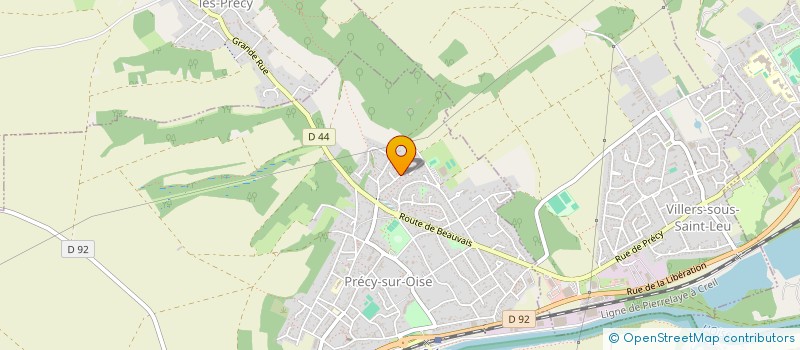 localisation de l'entreprise LES ASSOCIES BLEUET  PRECY-SUR-OISE