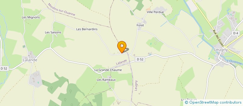 localisation de l'entreprise LES ASSOCIES DU FENIL DE CHAUMINET  LALANDE