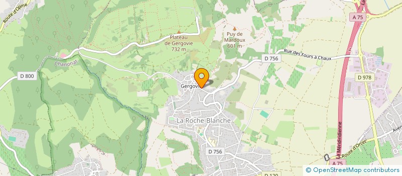 localisation de l'entreprise LES ASSOCIES DU MARKETING  LA ROCHE-BLANCHE