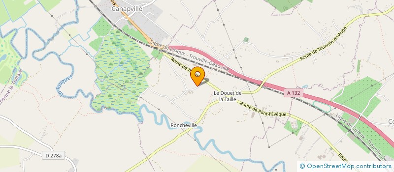 localisation de l'entreprise LES ASSOCIES DU PAYSAGE NORMAND  SAINT-MARTIN-AUX-CHARTRAINS