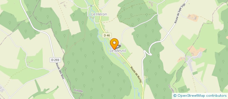 localisation de l'entreprise LES ASSOCIES EN DECORATION  LE HERON