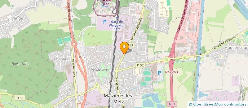 localisation de l'entreprise LES ASSOCIES LOCATION-LA. LOC  SEMECOURT