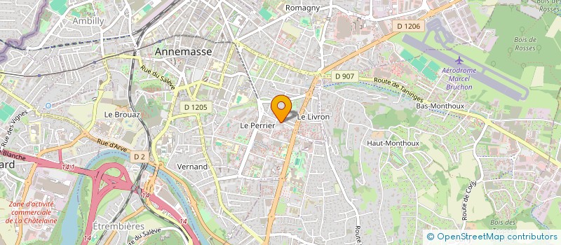 localisation de l'entreprise LES ASSOCIES MUSIC à ANNEMASSE