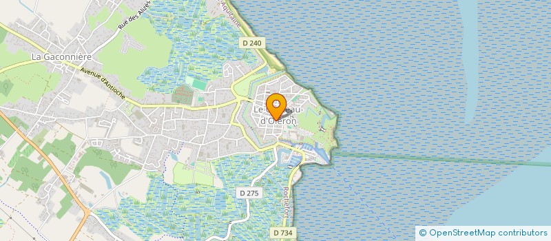 localisation de l'entreprise LES ASSOCIES OLERONNAIS  LE CHATEAU-D'OLERON