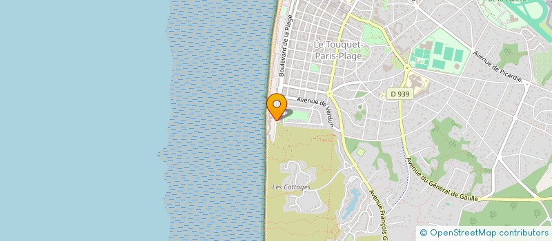 localisation de l'entreprise LES ASSOCIES REUNIS à LE TOUQUET-PARIS-PLAGE