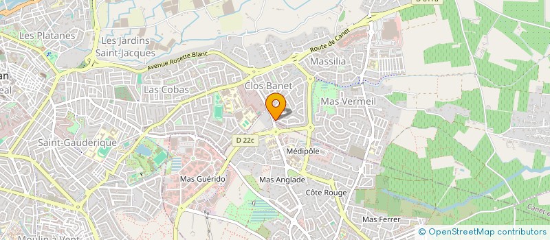 localisation de l'entreprise LES ASSOCIES SOLIDAIRES  PERPIGNAN