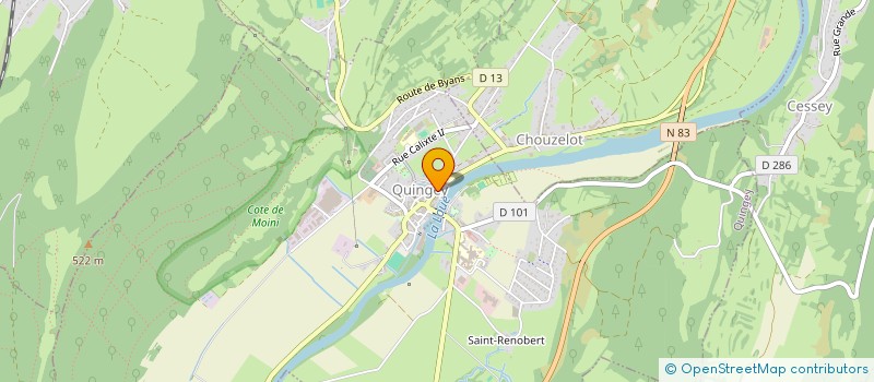 localisation de l'entreprise LES ASSOIFFEES D'AZUR  CHENECEY-BUILLON