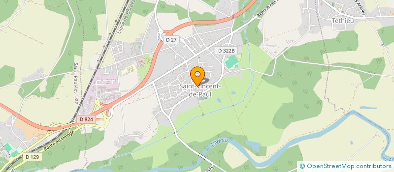 localisation de l'entreprise LES ASSOS VINCENTIENNES  SAINT-VINCENT-DE-PAUL