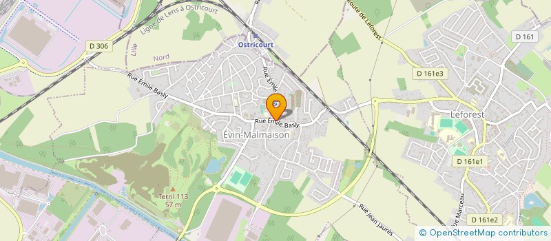 localisation de l'entreprise LES ASSURANCES DE L'ARTOIS  EVIN-MALMAISON