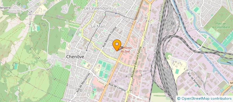 localisation de l'entreprise LES ASTARTES DIJONNAIS à CHENOVE