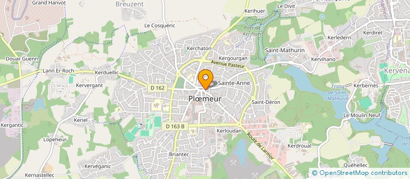 localisation de l'entreprise LES ASTERIES à PLOEMEUR
