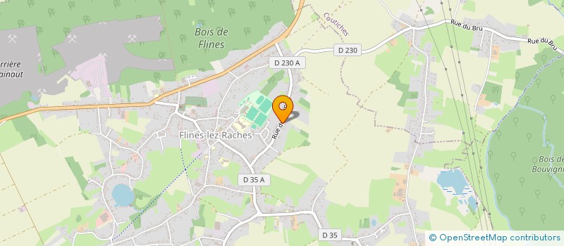 localisation de l'entreprise LES ASTERS  FLINES-LEZ-RACHES