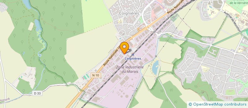 localisation de l'entreprise LES ASTURIES à COIGNIERES