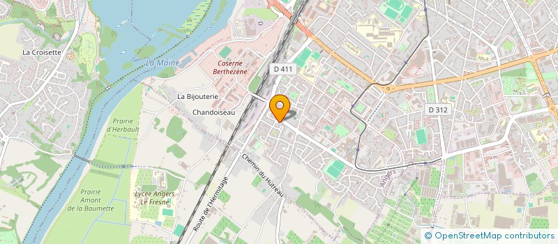 localisation de l'entreprise LES ATELIENS D'EMMA à ANGERS