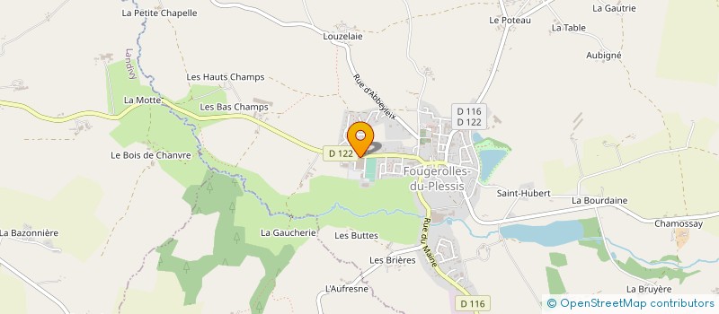 localisation de l'entreprise LES ATELIER DU PLESSIS à FOUGEROLLES-DU-PLESSIS