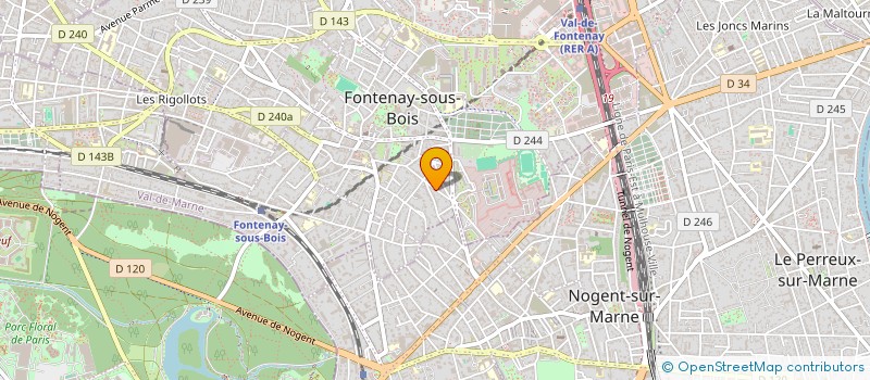 localisation de l'entreprise LES ATELIERS 2000-CIE à FONTENAY-SOUS-BOIS