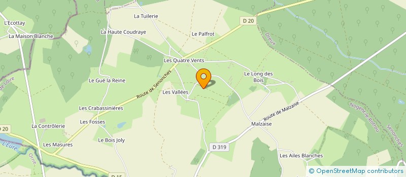 localisation de l'entreprise LES ATELIERS 28 à MANOU