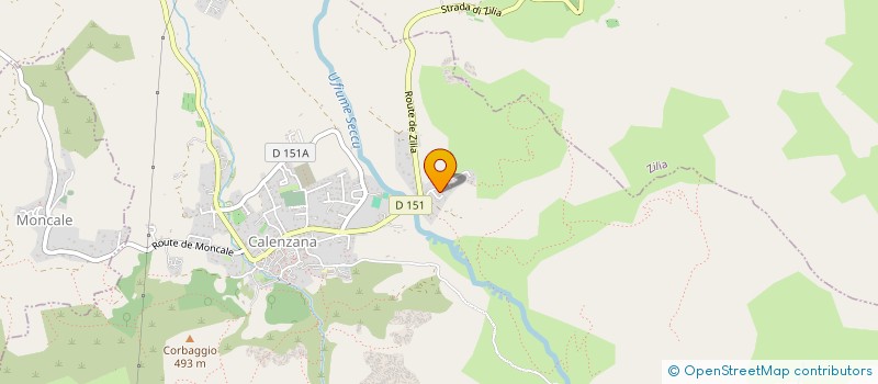 localisation de l'entreprise LES ATELIERS à CALENZANA