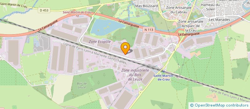 localisation de l'entreprise LES ATELIERS à SAINT-MARTIN-DE-CRAU