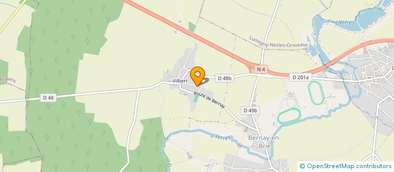 localisation de l'entreprise LES ATELIERS A&D à BERNAY-VILBERT