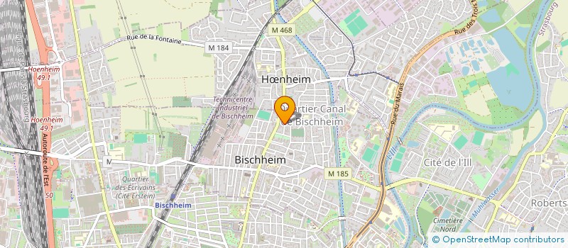 localisation de l'entreprise LES ATELIERS AD LIBIDUM  BISCHHEIM