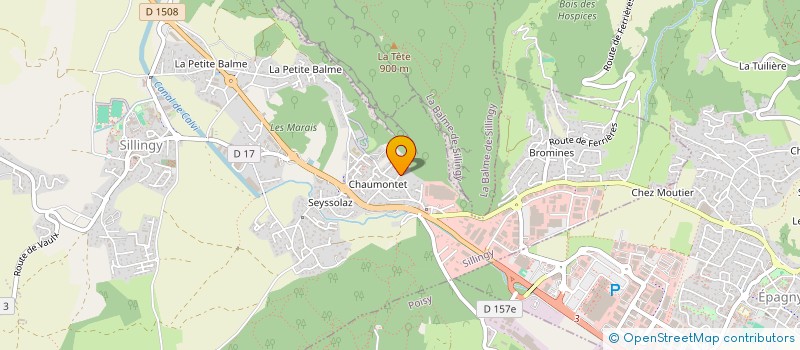 localisation de l'entreprise LES ATELIERS ARTDANSE  SILLINGY