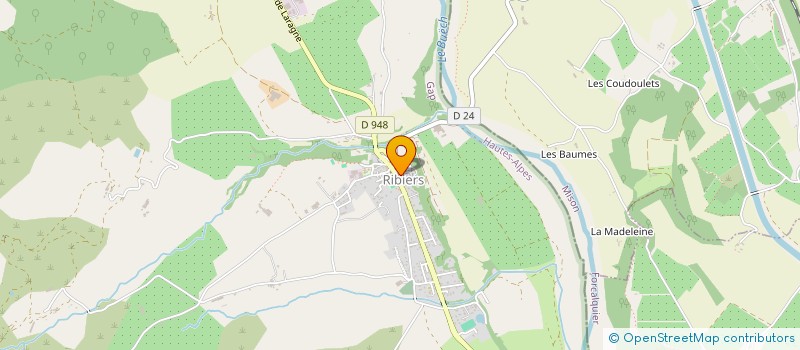 localisation de l'entreprise LES ATELIERS ARTISTIQUES D'EOURRES à EOURRES