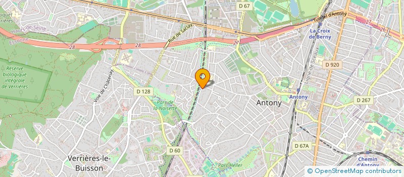 localisation de l'entreprise LES ATELIERS ARTISTIQUES DES SOURCES à ANTONY