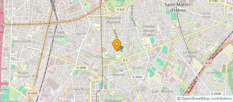 localisation de l'entreprise LES ATELIERS ASSOCIES à GRENOBLE