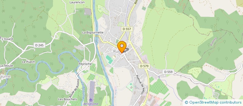 localisation de l'entreprise LES ATELIERS B.612  RUOMS