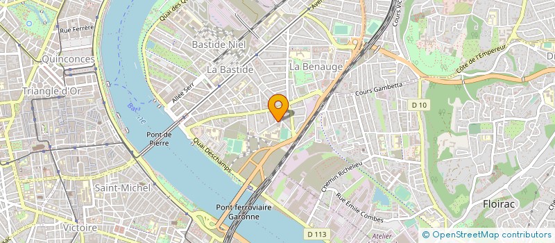 localisation de l'entreprise LES ATELIERS BASTIDIENS à BORDEAUX